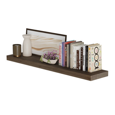 Hidden Bracket Shelf, Wall Bookshelf For Living Room, Kitchen Shelf, Rustic Decor, Floating, 1Pc