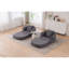 Fauteuil inclinable pliable gris-1347532488