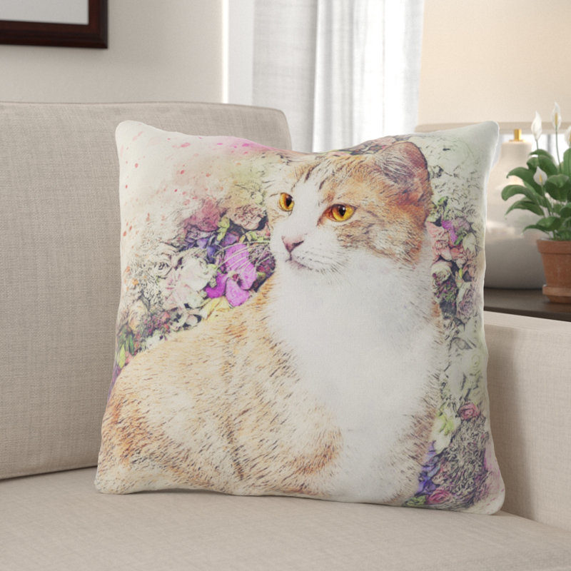 Coussin pour chat Critchfield, Microsuède, Intérieur
