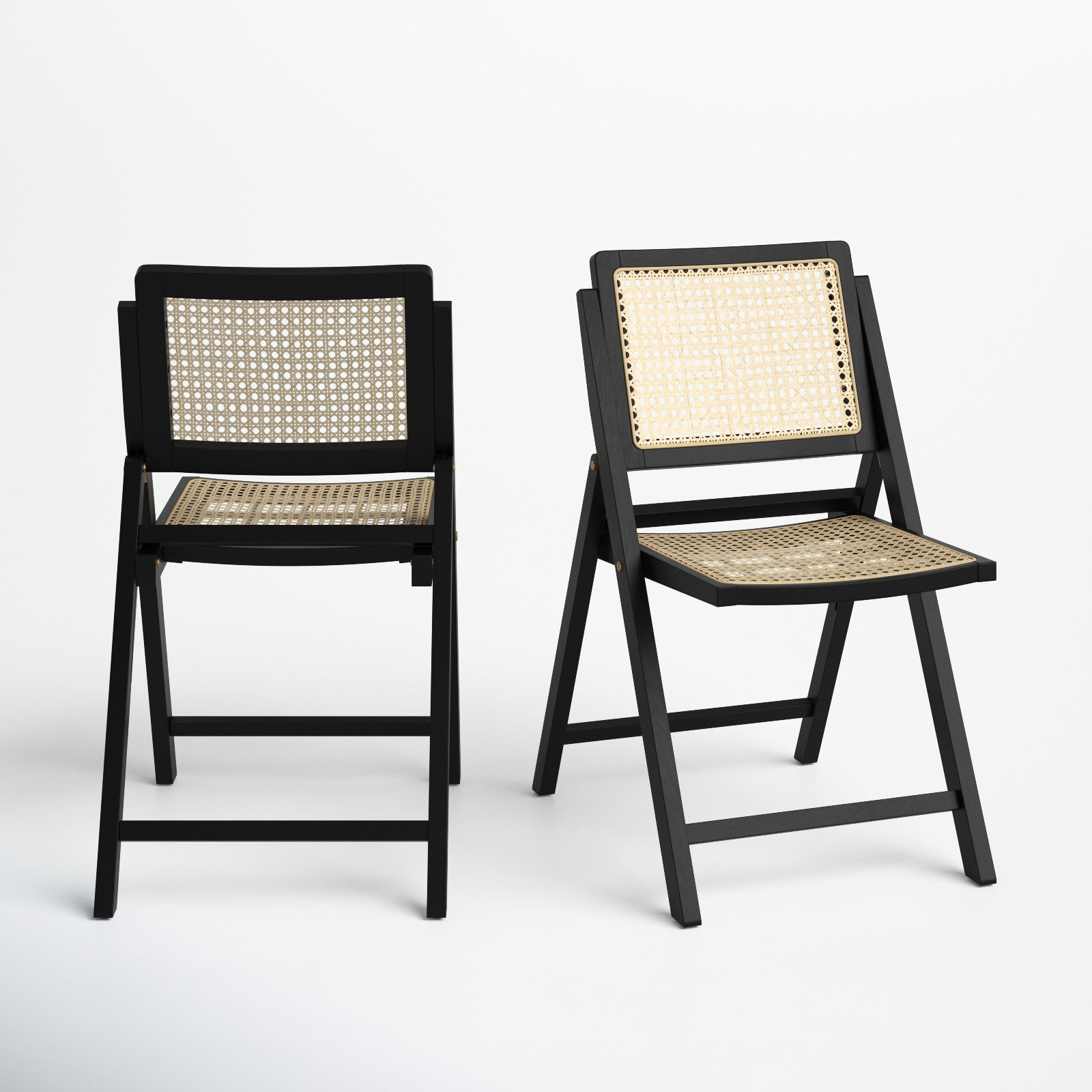Dan Side Chair, Black/Natural