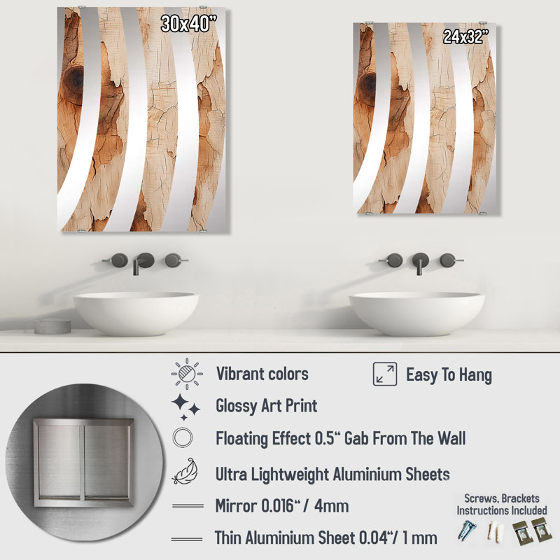 Corbynn - Miroir mural pour arbre MIR136559, 40 po x 30 po