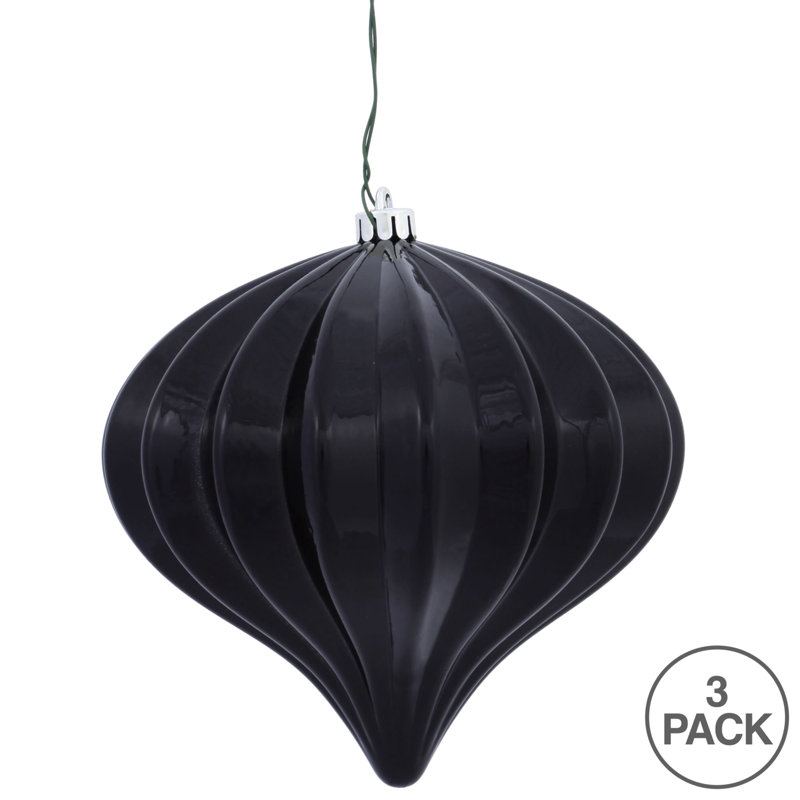Ornement de Noël 5,7 po UV, Noir 1