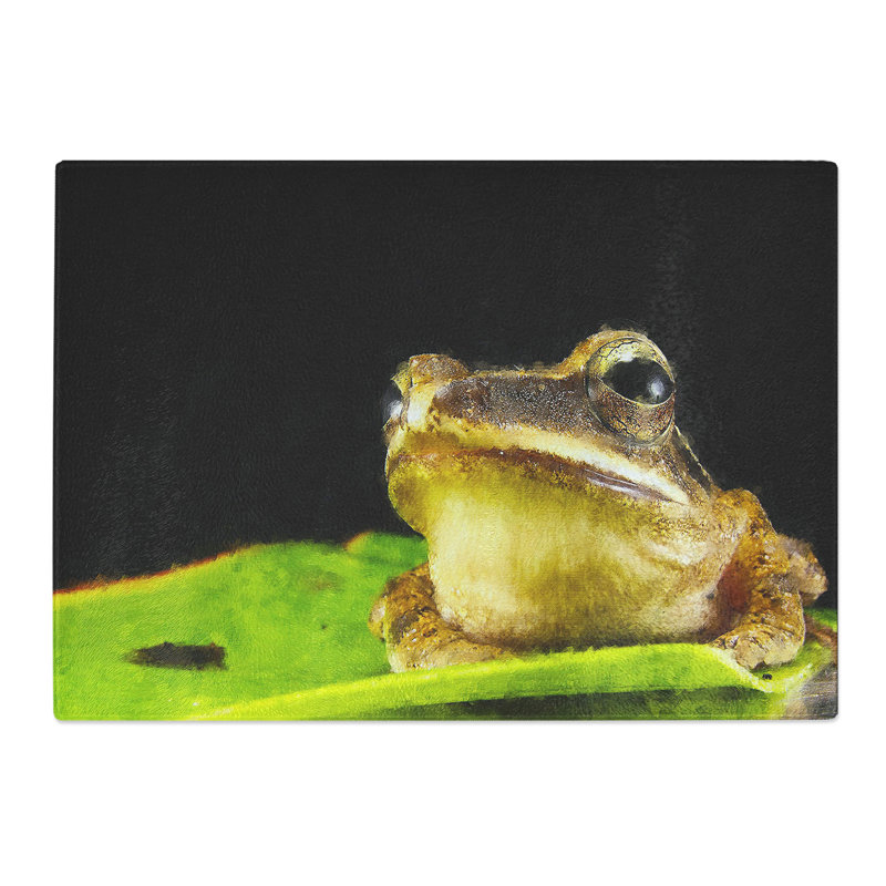Frog Vol.2 Chopping Board, 0.4cm H x 28.5cm W x 39cm L