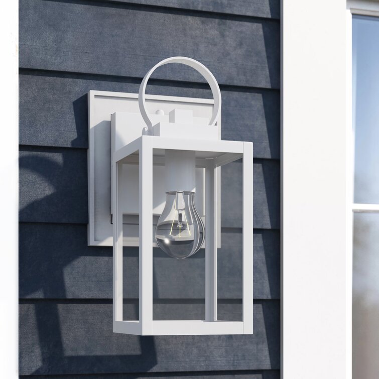 Jazline Outdoor Wall Lantern with Dusk to Dawn ( glass broken)