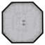 Base de parasol de patio octogonale 18 po noire - 44 lb recouverte de fonte de béton
