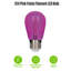 Ampoules DEL à filament omnidirectionnel rose S14, 2 W (équivalent 40 W), culot moyen (E26), lot de 2-134877023-134877025