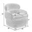 Swivel Storage Accent Chair with Casters, Upholstered Single Lounge Armchair with Hidden Storage, Ergonomic Curved Backrest for Living Room Bedroom Reading Nook, Multiple Color Options