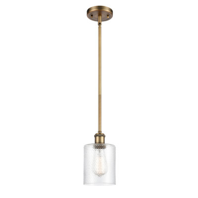 Luminaire suspendu cylindrique 1 lumière Leilani