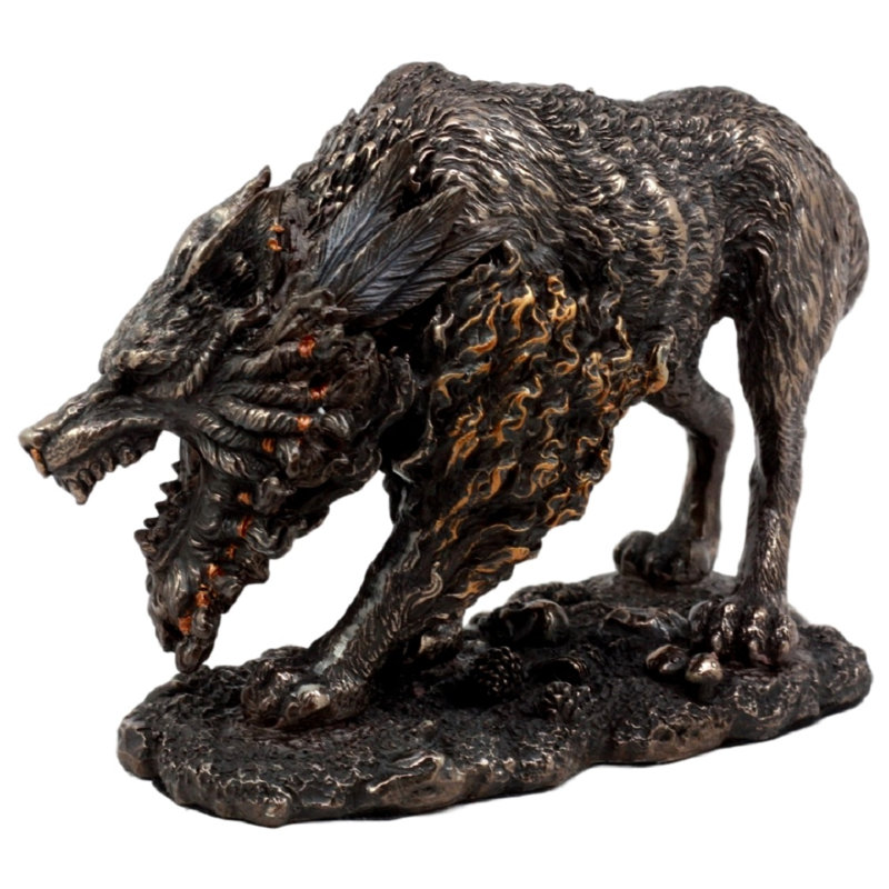 Figurine fenrir viking norse mythology Shoell