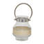 Lanterne porte-bougie en verre transparent