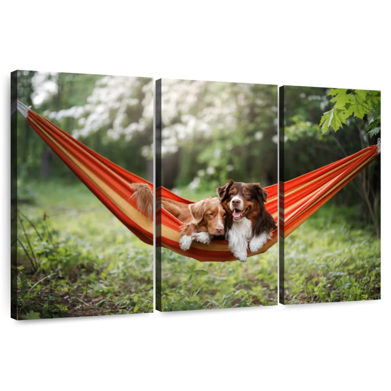 Brampt Dog Sweethearts, 32" H x 50" W