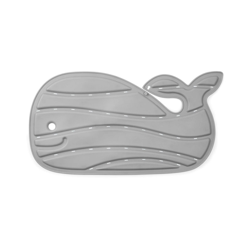 Non-Slip Baby Bath Mat, Moby, Grey