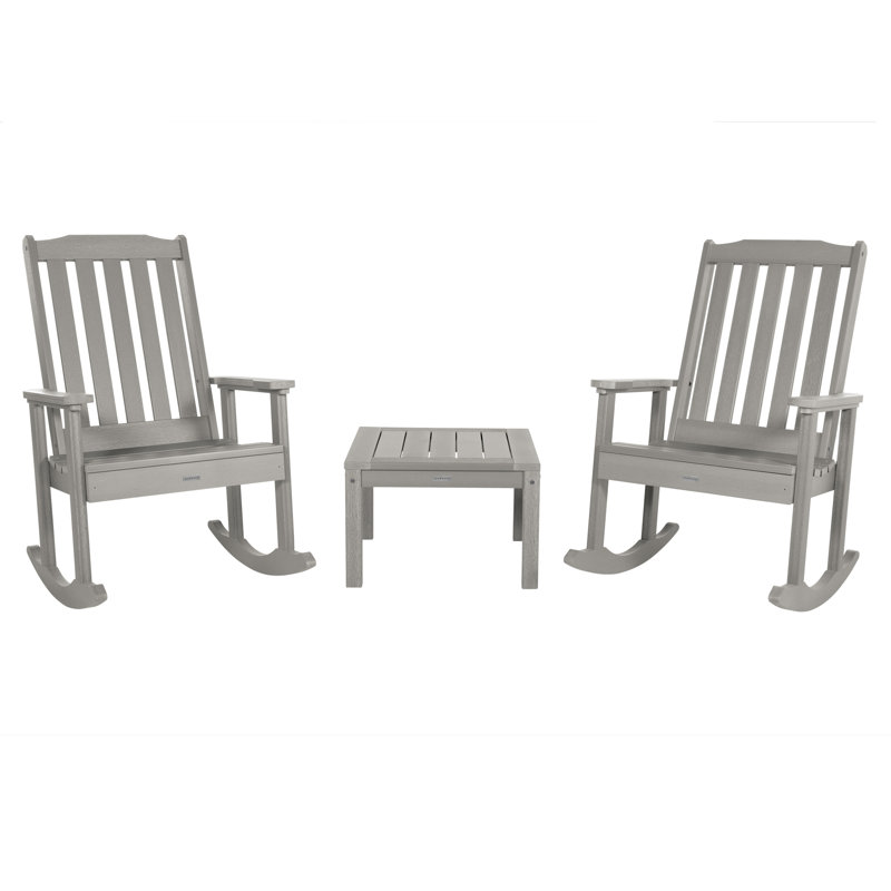 Arbnora Rocking 3 Piece Seating Group, Harbor Gray