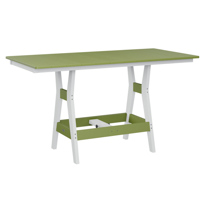 Table rectangulaire à hauteur de comptoir Camden, Vert kiwi, H 35,5 po x l 66 po x P 33 po
