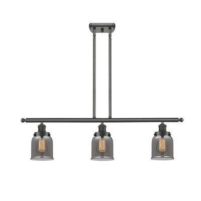 Ballston Urban - Bell - 3 Light 36" Stem Hung Island Light - 5"Dia.