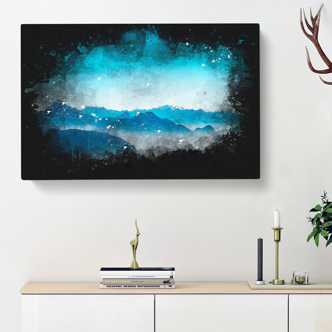 Fog Between The Mountains - Wrapped Canvas