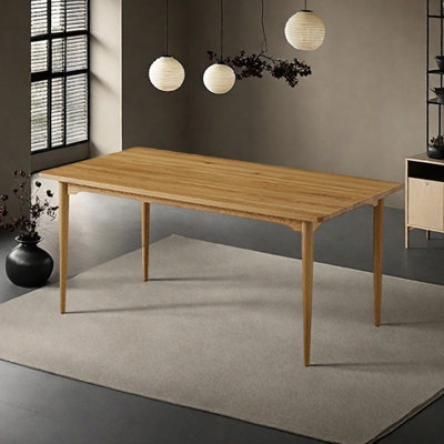 Classic solid wood dining table
