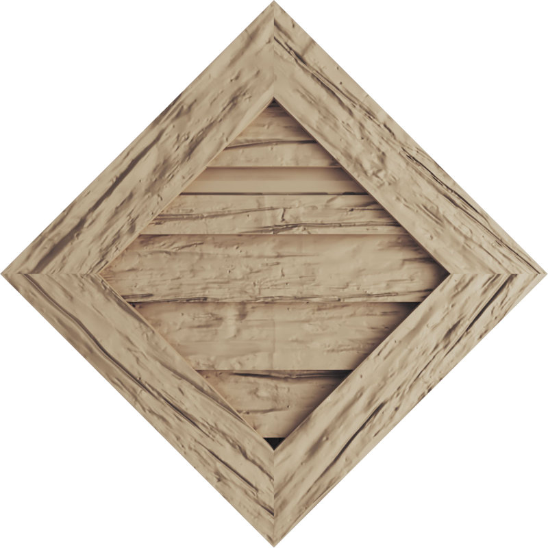 Évent à pignon Timberthane Diamond, Riverwood, H 1 po x l 33 po x L 33 po