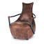 Luxury Club Chair with Top-Grain Leather and Iron Frame
