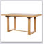 Table de salle à manger extensible en bois massif avec rallonge amovible et coins arrondis pour des espaces polyvalents de convivialité à la maison