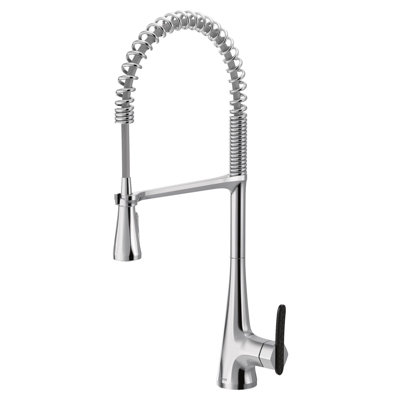 Sinema Pre-Rinse High Arc Spring Pull Down Single Handle Kitchen Faucet