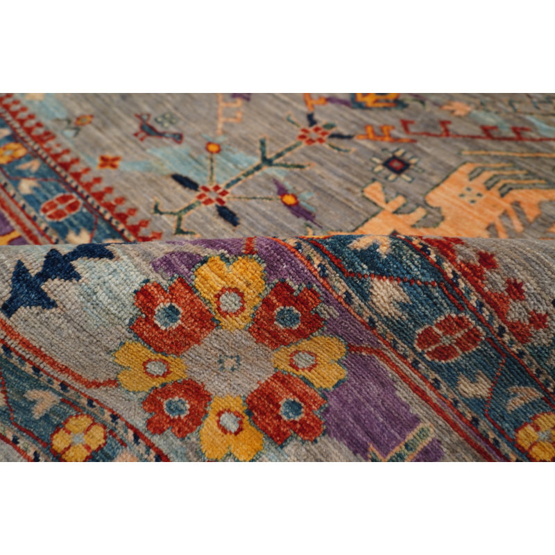 Hand-Knotted High-Quality Blue Area Rug