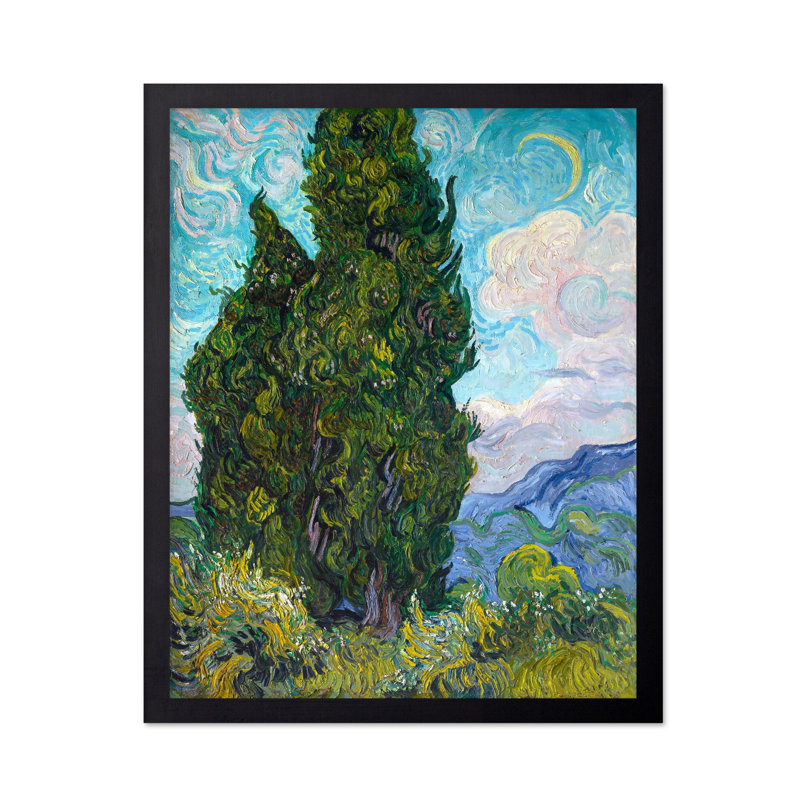 Van Gogh - Cyprès, Sans cadre, Affiche, H 16 po x l 20 po