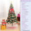 6ft Christmas Tree With Energy Led Lights, 195 Pendant Elements, Skirts And Guardrails, Indoors Energy Ornaments, Guardrails For Interior