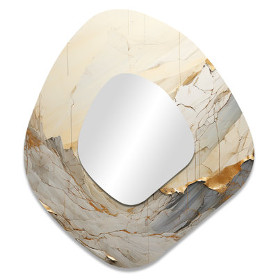Weldon - Miroir mural abstrait moderne aux formes asymétriques