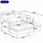 Causeuse avec repose-pieds mobile et quatre coussins-1005152075