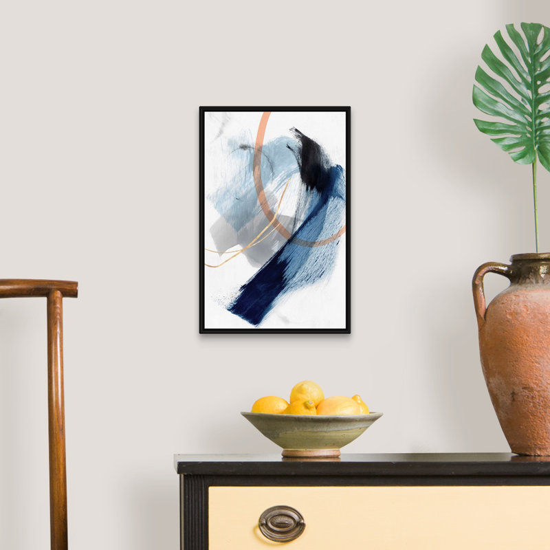 Foreshadow I par PI Studio - reproduction d'art sur toile, Cadre noir, H 20 po x l 14 po x P 1,75 po