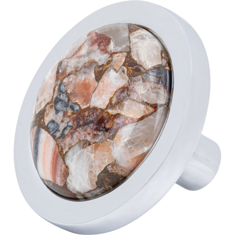 Firesky Diameter Knob, Mohave Yellow, Polished Chrome