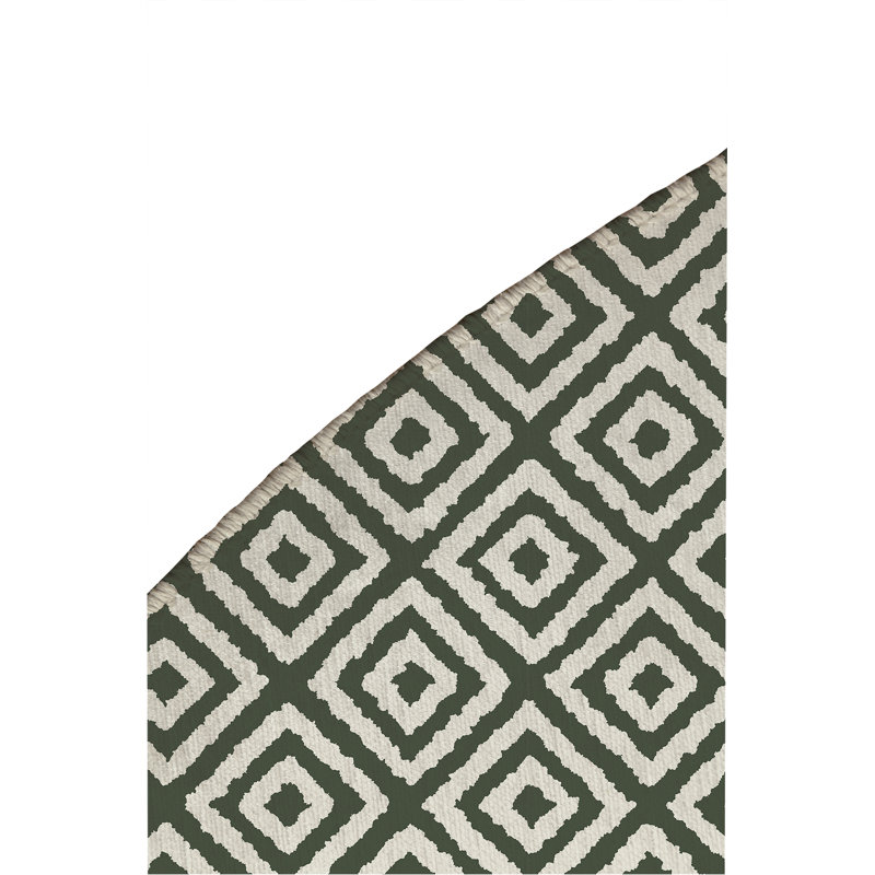 Tapis de jeu Ikat Grunge Slate Kids, Chimichurri / vert