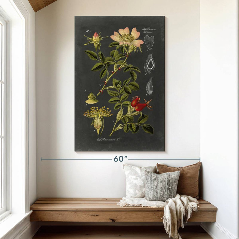 Keiri Midnight Botanical I, 51" H x 34" W