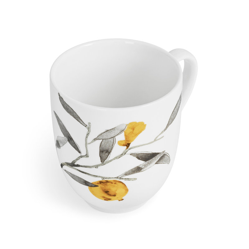 Pomegranate Handmade Porcelain Coffee Mug