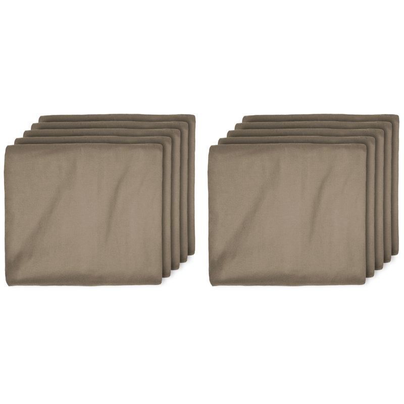 100% Cotton Fitted Sheet, Taupe