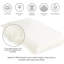 Protège-oreiller en coton biologique pour très grand lit - Housse de coussin 100% coton certifiée GOTS avec fermeture à glissière - Passepoil et bordure respirante hypoallergénique lavable à la machine - Paquet de 2 (beige, grand)-804012859-770661287