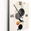 Minimal circulaire, Illustration géométrique V - Horloge murale géométrique moderne surdimensionnée-99633535