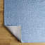 Tapis rectangulaire bleu clair en polyester tissé à la machine Annily-88077872