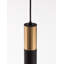 POGNO 1 - Light Black/Gold Cylinder Pendant