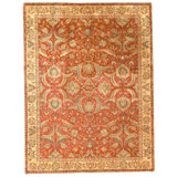 High-Quality Hand-Knotted Red Area Rug