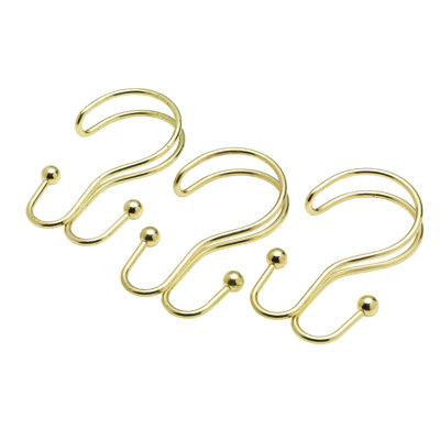 Jamarl Steel Rust Resistant Shower Curtain Hook