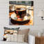 Crisp Espresso Elegance Coffee - Art mural en métal café-106929366