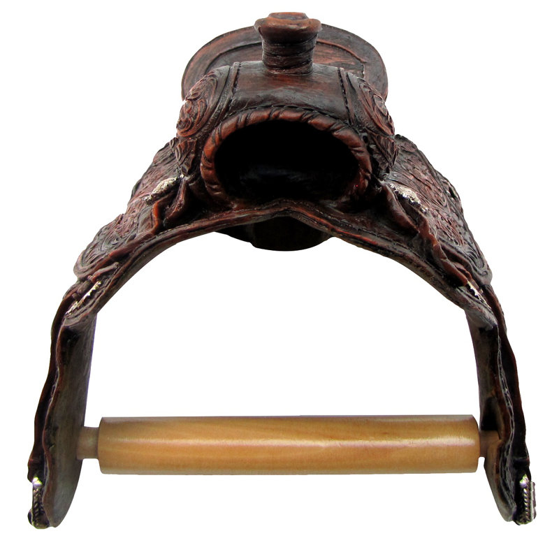 TreasureGurus Western Saddle Toilet Paper Holder - Thumbnail 2