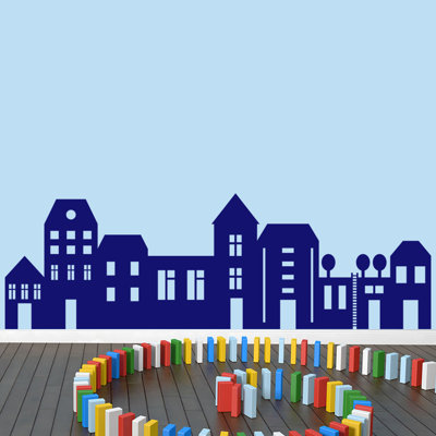 Ensemble de décalcomanie murale little city