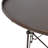 Round Metal Coffee Table with Claw Feet