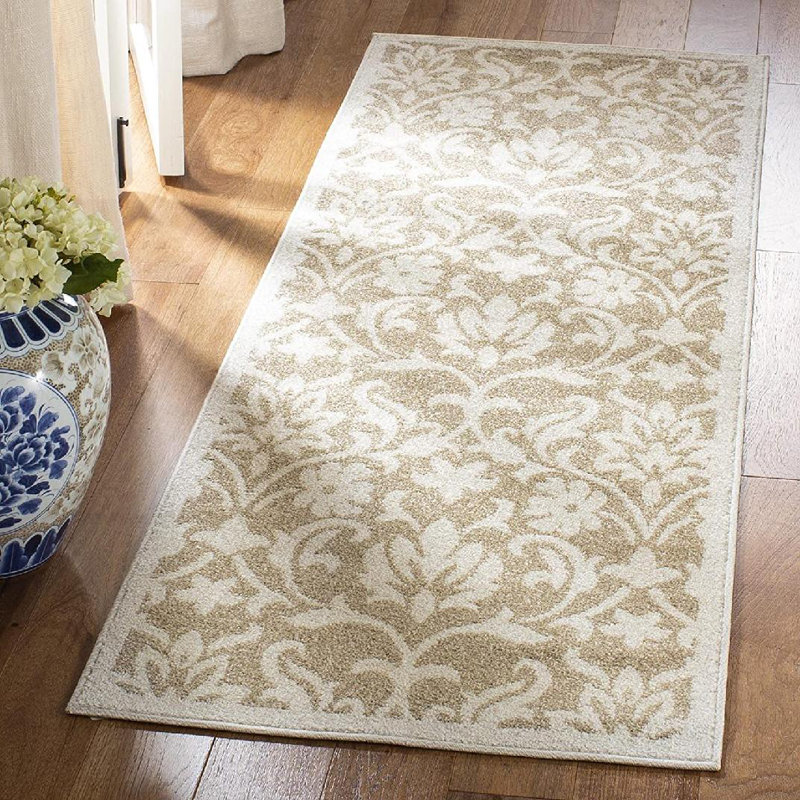 Tapis performance à motif floral Bastille, Tapis de couloir 2 pi 3 po x 9 pi