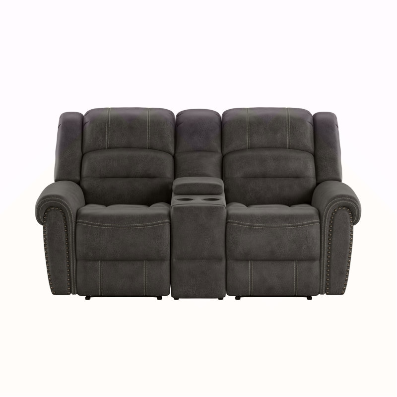 Causeuse inclinable grise
