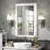 Amara Tempered Glass and Aluminum Alloy Framed French Cleat Mounted Wall Mirror