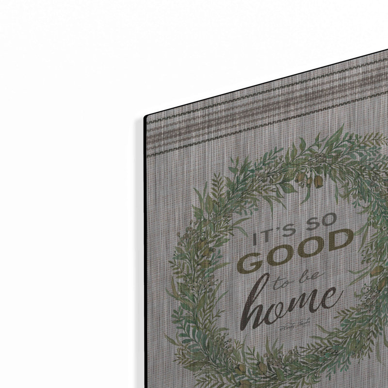 «It's So Good Wreath» par Cindy Jacobs, art mural en métal, H 16 po x l 12 po
